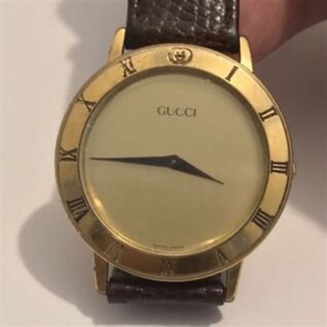 Vintage Gucci 18K Gold Plated 3001M Men’s Watch ( Works 